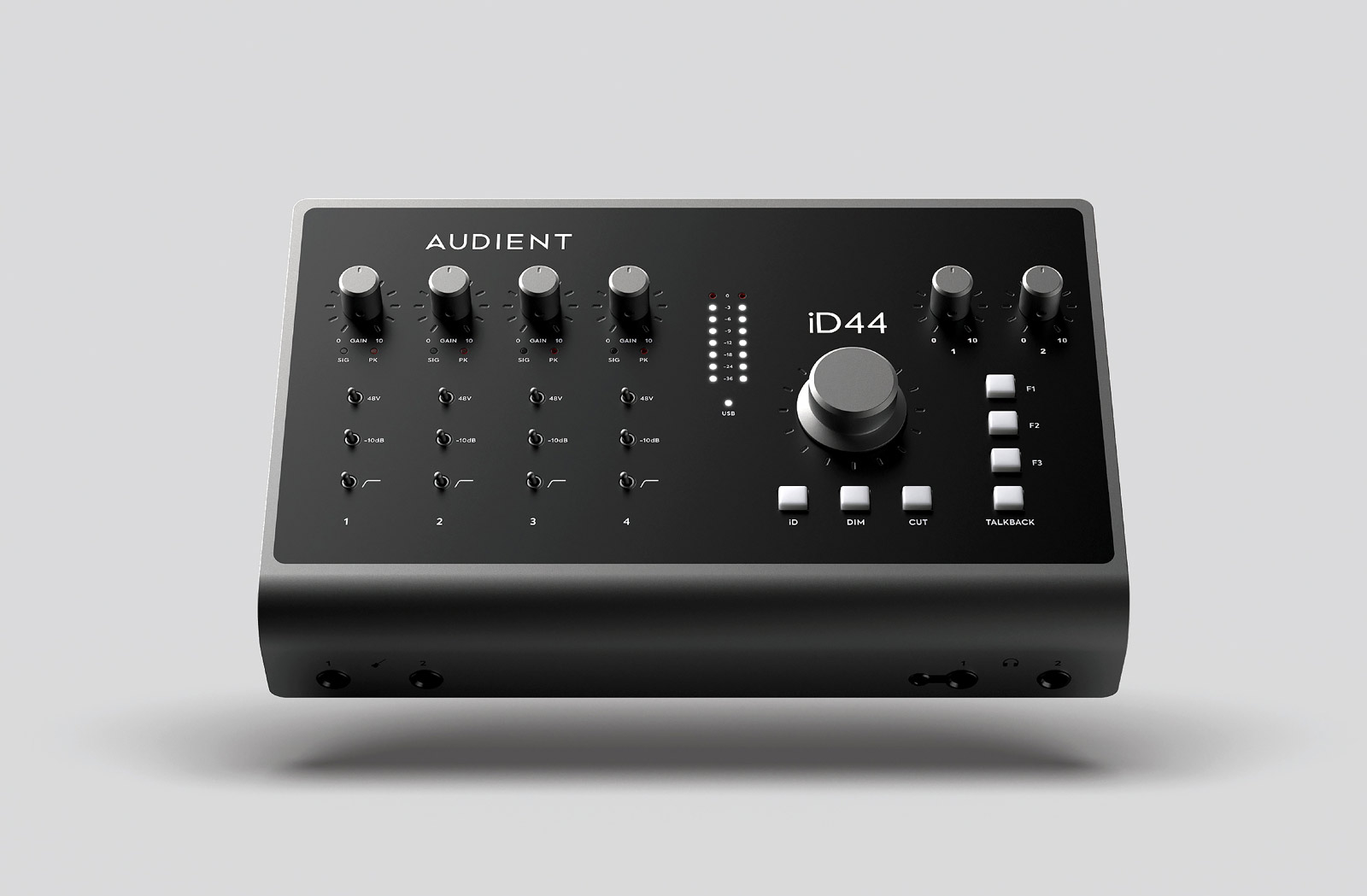 20in　iD44mkII　AUDIENT　インターフェイス-　24out　オーディオ